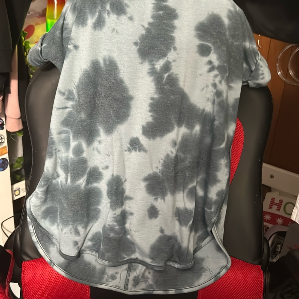 Dark blue and light blue washed out shirt